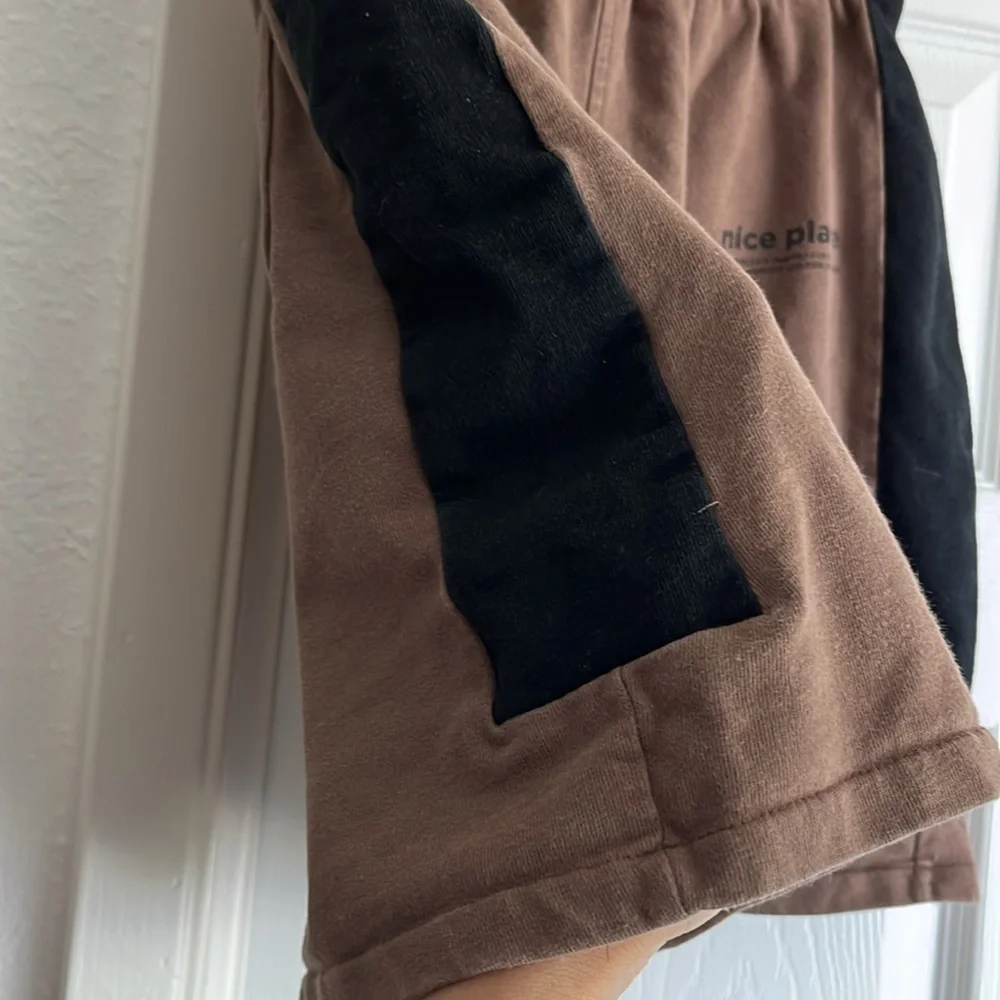 Zara 11-12 brown black cotton sweat comfy shorts